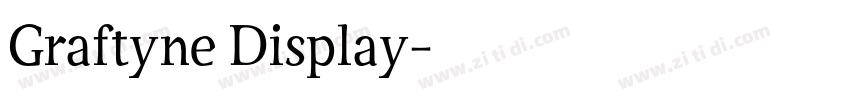 Graftyne Display字体转换